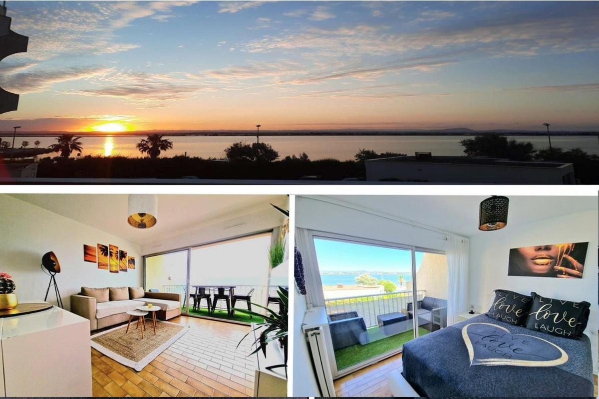 Appartement 1Ere Ligne Piscine Terrasse Au Bord De La Plage Front De Mer Avec 6 Velos Palavas-les-Flots Exteriér fotografie